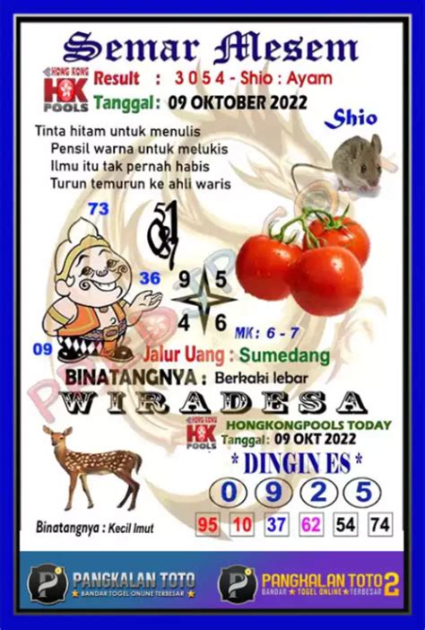 Prediksi hk 1 oktober 2022 pangkalantoto. Togel hongkong.