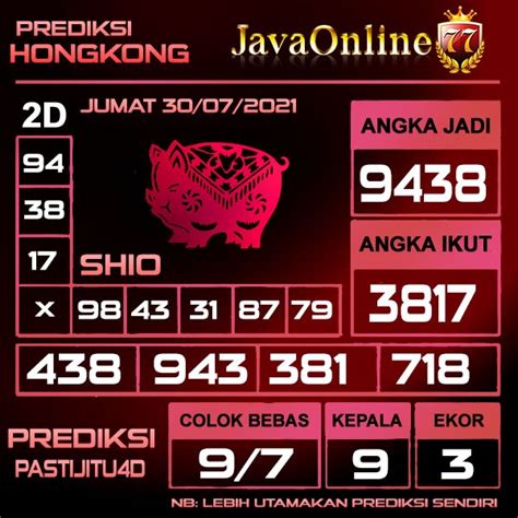 Prediksi hk 20 agustus 2021. Dan terpercaya no 1 di indonesia.
