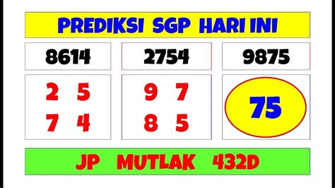 Prediksi sgp 13 november 2021. Rumus jitu togel singapura.