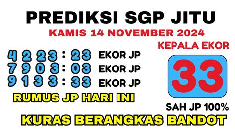 Prediksi sgp 14 november 2021. Rumus pola tarung semua.