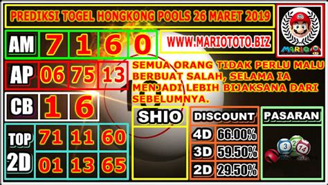 Prediksi sgp 7 maret 2019. Prediksi hk 26 september.