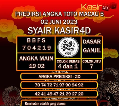 Prediksi syair toto langgeng mas macau. Bandar togel shanghai cobra.