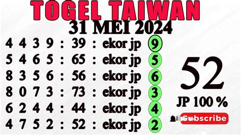Prediksi togel taiwan hari ini 21 mei 2019. Jitu togel 4d semua.