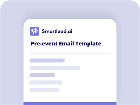 Preevent Email Template