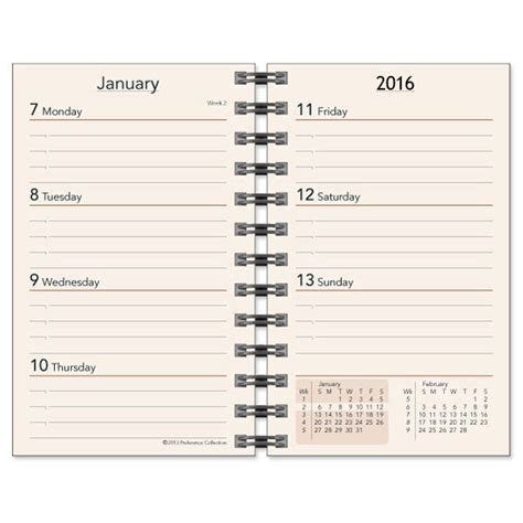 Preference Collection Wirebound Calendar Refills by …