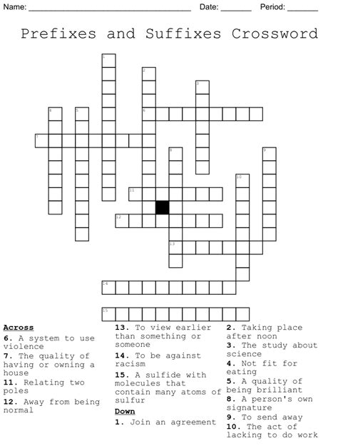 Find the latest crossword clues from New York Times Crosswords, LA Times Crosswords and many more. Enter Given Clue. ... Prefix meaning 'tiny' 3% 4 OMNI: Prefix meaning 'everything' 3% 4 MEGA: Prefix meaning 'large' 3% 5 QUASI: Prefix meaning "somewhat" 3% .... 