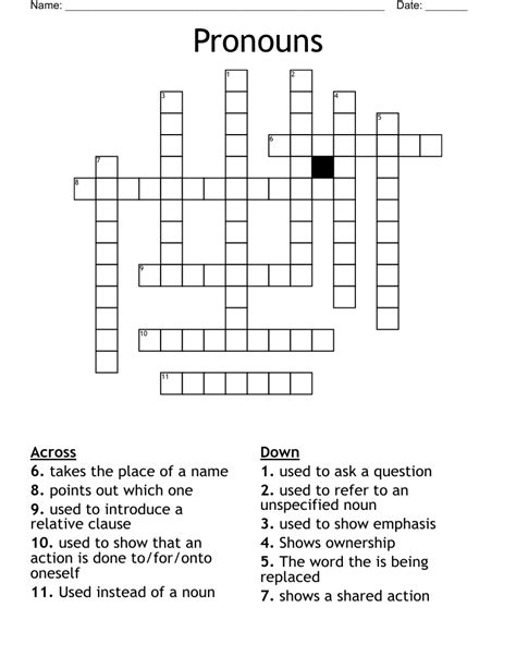 Prefix with pronoun nyt crossword. This clue last appeared January 26, 2023 in the LA Times Crossword. You'll want to cross-reference the length of the answers below with the required length in the crossword puzzle you are working on for the correct answer. The solution to the English pronoun crossword clue should be: SHE (3 letters) Below, you'll find any keyword (s ... 