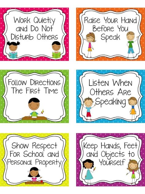 Prek Class Rules Teaching Resources Teachers Pay Teachers