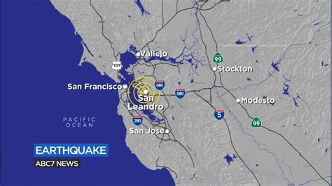 Preliminary magnitude 3.2 earthquakes hit San Leandro