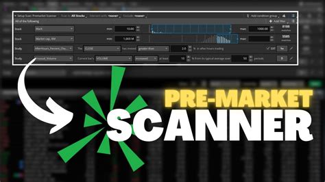 Thinkorswim premarket scanner. How to scan for low float sto