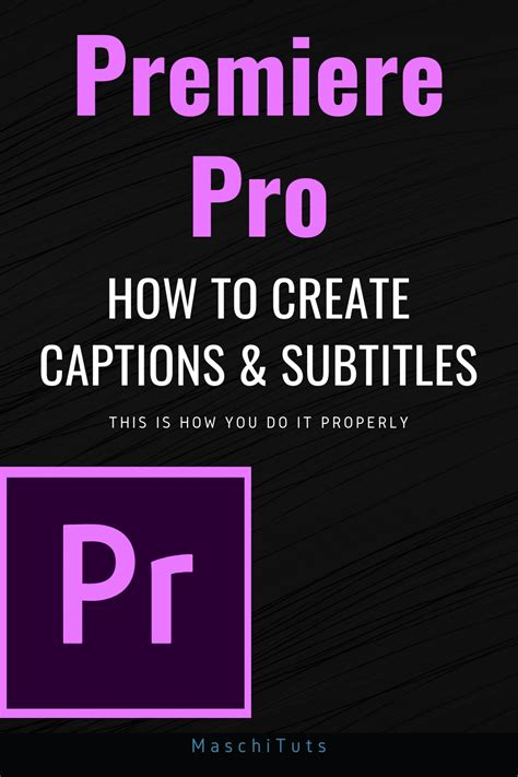 Premiere Pro Captions Tutorial Video editing apps, Tutorial, Premiere pro