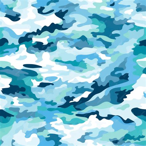 Premium AI Image Arctic Camouflage Pattern with Northern Lights Color