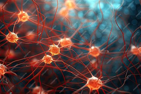 Premium AI Image Neuron Cells building a neural network Neurons in