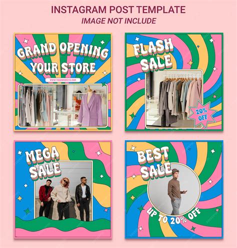 Premium PSD Instagram post template psd