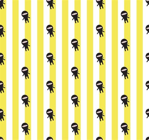 Premium Vector Cute ninja pattern