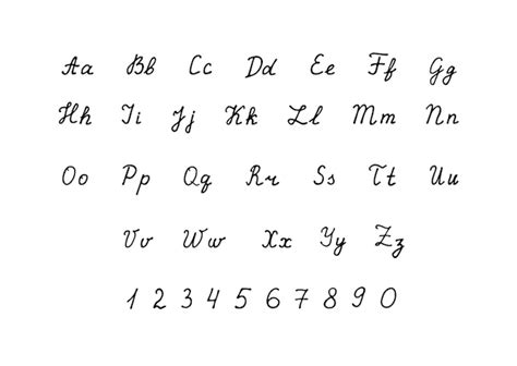 Premium Vector Hand Drawn Vector Alphabet Calligraphic Script Font