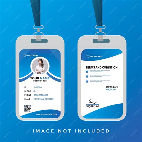 Premium Vector Id Card Template