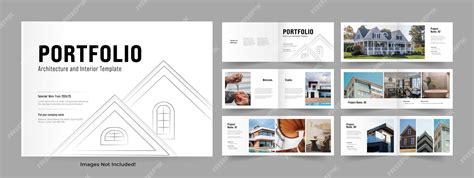 Premium Vector Landscape Architecture Portfolio Template