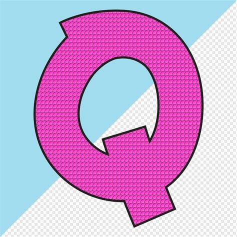 Premium Vector Letters q from sequence vector illustration