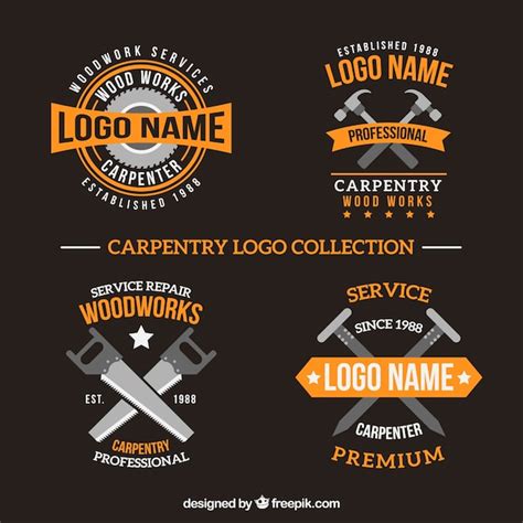 Premium Vector Pack Of Carpentry Logos