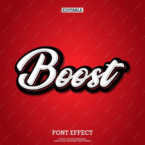 Premium Vector Script bold font effect with highlight & shadow effect