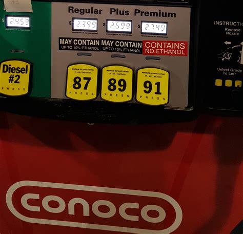 Premium non ethanol gas near me. Thought it was cheap, but found out why. The octane selections were 87, 89 and 91. No indication of ethanol content was on the selection buttons. Off to the side was a notice that informed that the two lower octanes were both E15 and only the 91 was ethanol free, easy to miss if you are not paying attention. Very shady business practice. 
