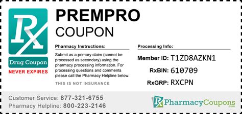 Prempro Coupon With Insurance