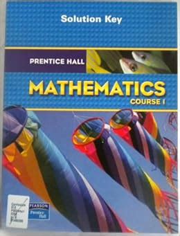 Prentice Hall Mathematics Course 1 Solution Manual