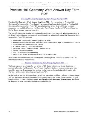 Prentice Hall Mathematics Geometry Answer Key Pdf Pdf