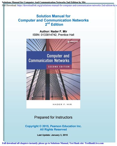 Prentice computer networks and internets solution manual. - New holland 273 hayliner baler operators manual.