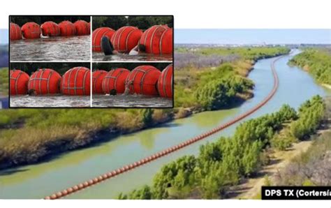 Preocupa a ambientalistas el muro flotante de boyas en el Río Grande