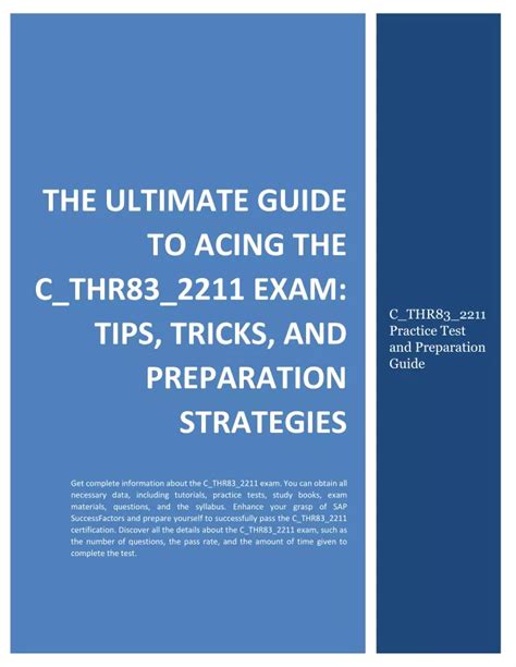 Prep C-THR83-2105 Guide