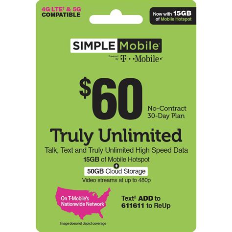 Simple Mobile $75 TRULY UNLIMITED 30-Day