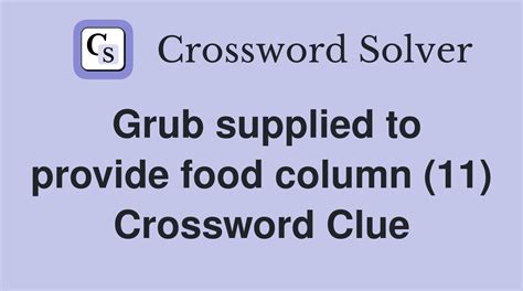 Prepared As Grub Crossword