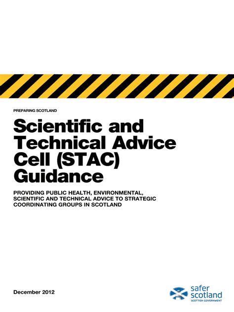 Preparing Scotland: Scientific and Technical Advice Cell (STAC) …