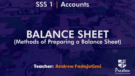 Preparing a Balance Sheet Exercise - YouTube