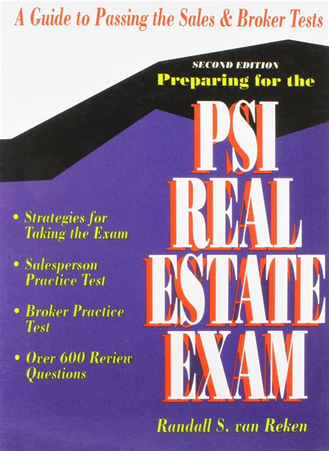Preparing for psi real estate examination a guide for success. - Sample kaplan nursing entrance exam study guide.