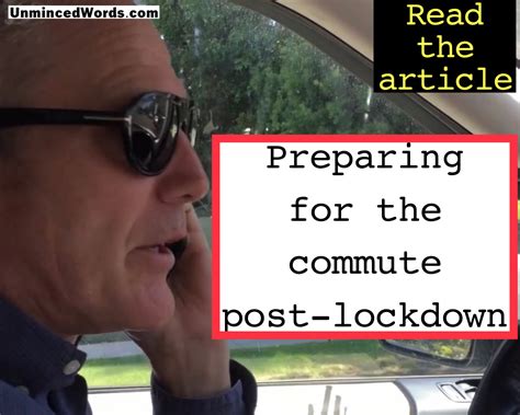 Preparing for the Commute Post Lockdown 
