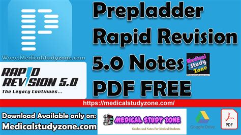 Prepladder rapid revision notes pdf free download. 0 PREPLADDER RAPID REVISIO...