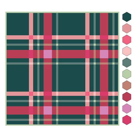 Prequilt upscale plaid.  It is printed on a 5.  This pattern also includes 5 layout options f...