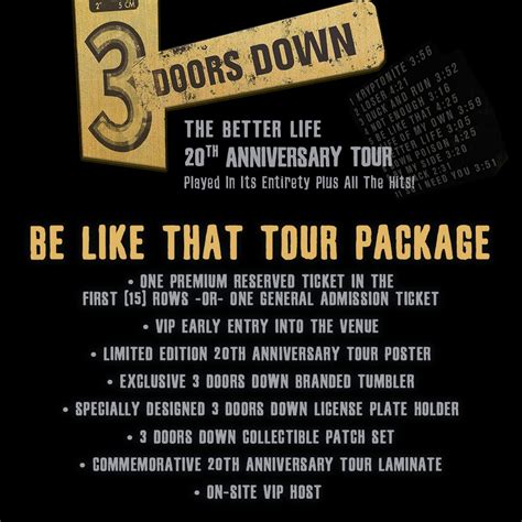 Presale Codes for 3 Doors Down Away From The Sun Tour with Candlebox