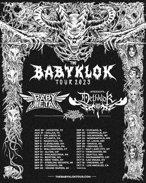 Presale Codes for Babymetal and Dethklok Babyklok Tour with Jason Richardson