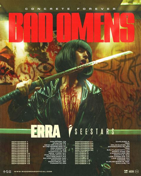 Presale Codes for Bad Omens CONCRETE FOREVER Tour with Erra and I See Stars