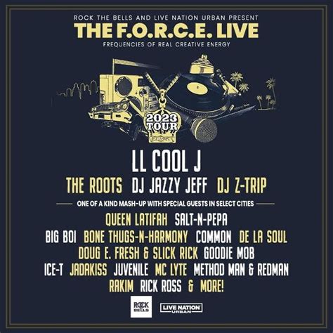 Presale Codes for LL Cool J The F.O.R.C.E. Live Tour with The Roots, Rick Ross and More