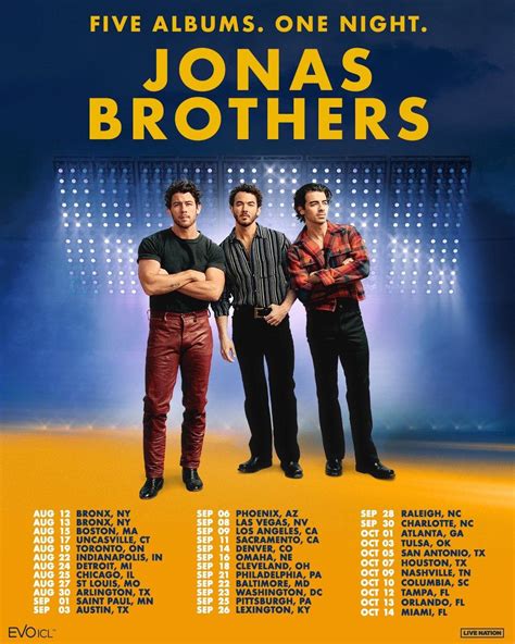 Presale Codes for The Jonas Brothers Five Albums One Night The Tour