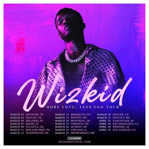 Presale Codes for Wizkid More Love, Less Ego Tour