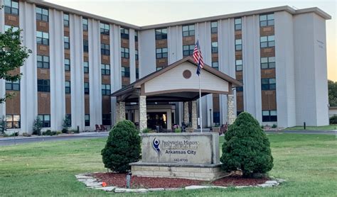Memory Care Arkansas City Presbyterian Manor. 620-506-0130. Schedule a Tour. Independent Living. Assisted Living. Memory Care. Long-Term Care. Health Services. Programs & Events. 