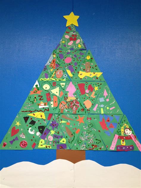 Preschool Crafts Christmas Tree Triangles