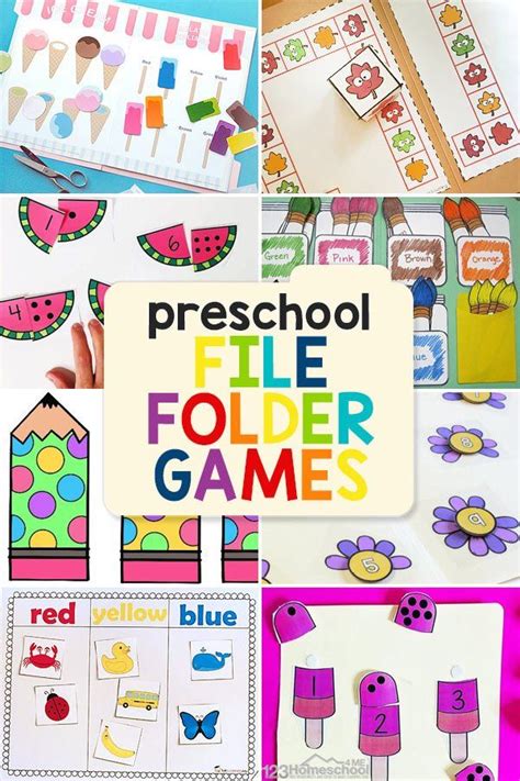 Preschool File Folder Games File Folder Fun