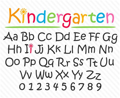 Preschool Fonts FontSpace